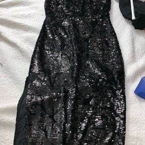 Shinny spaghetti strap dress